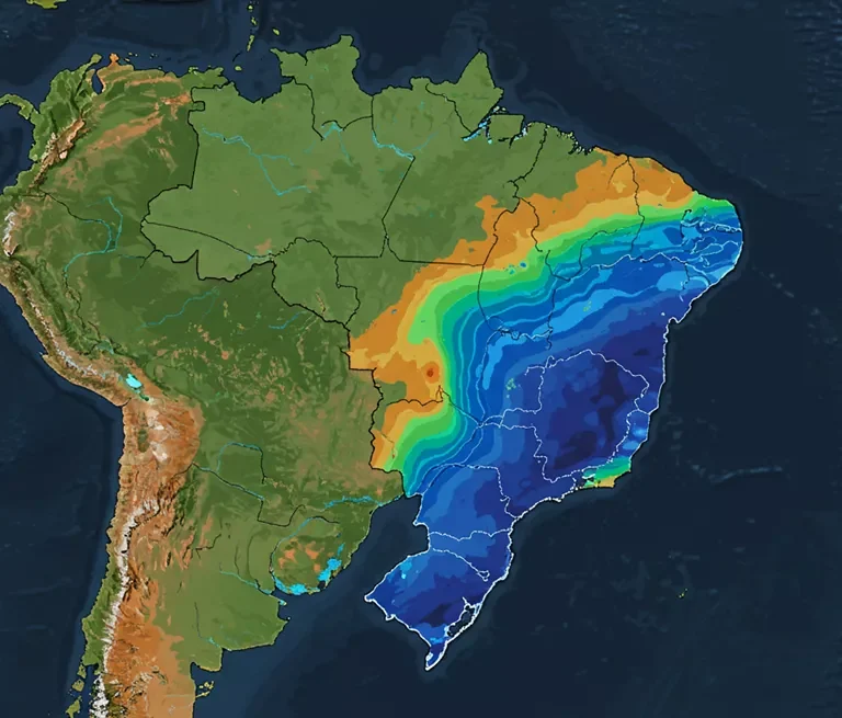 Frente fria no Brasil