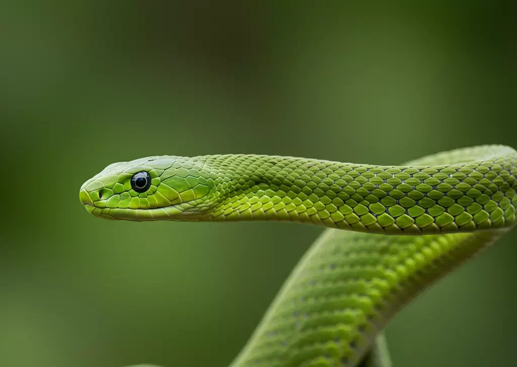 Mamba-Verde A Serpente Ágil e Letal da África