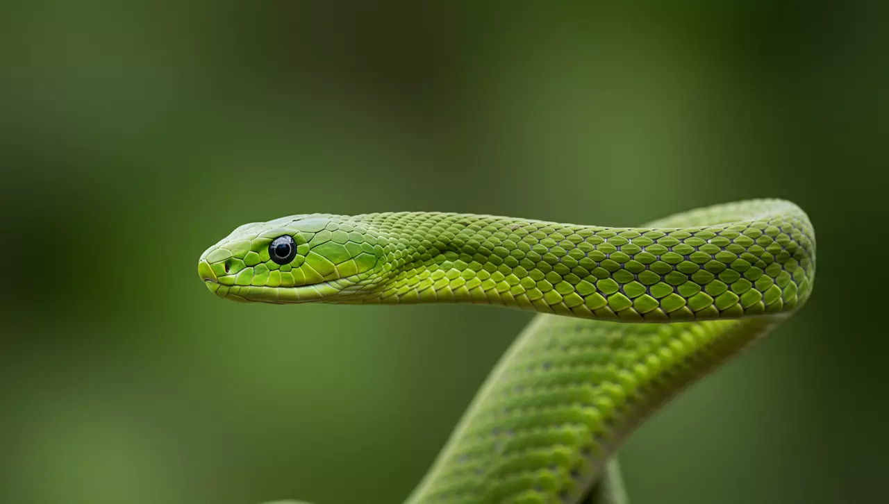 Mamba-Verde A Serpente Ágil e Letal da África