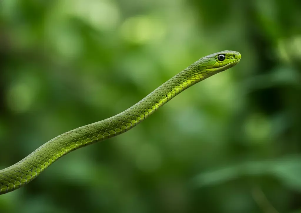 Mamba-Verde A Serpente Ágil e Letal da África