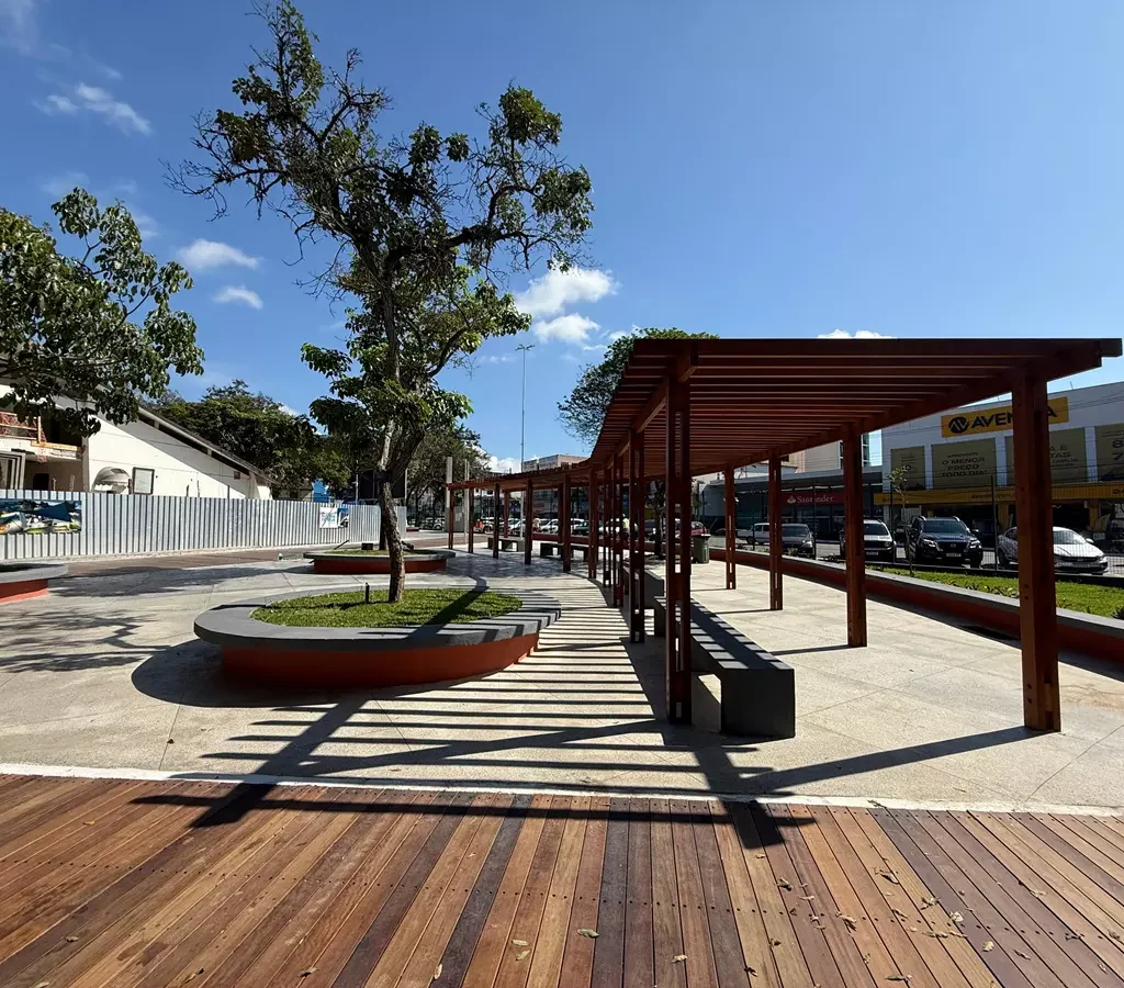 Praça Duque de Caxias, no Centro da cidade -Pracinha de Vila Velha