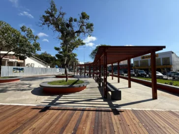 Praça Duque de Caxias, no Centro da cidade -Pracinha de Vila Velha