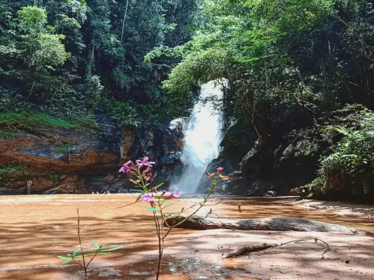 Cachoeira Iracema, em Carolina, interior de Alfredo Chaves. ﻿