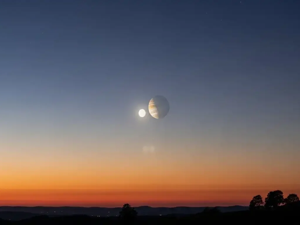 Acontecendo agora Vênus e Júpiter se encontram