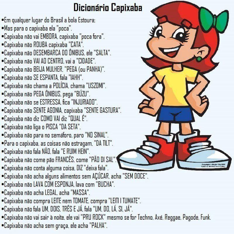 Capixaba Da Gema - Dicionário Capixabês =D