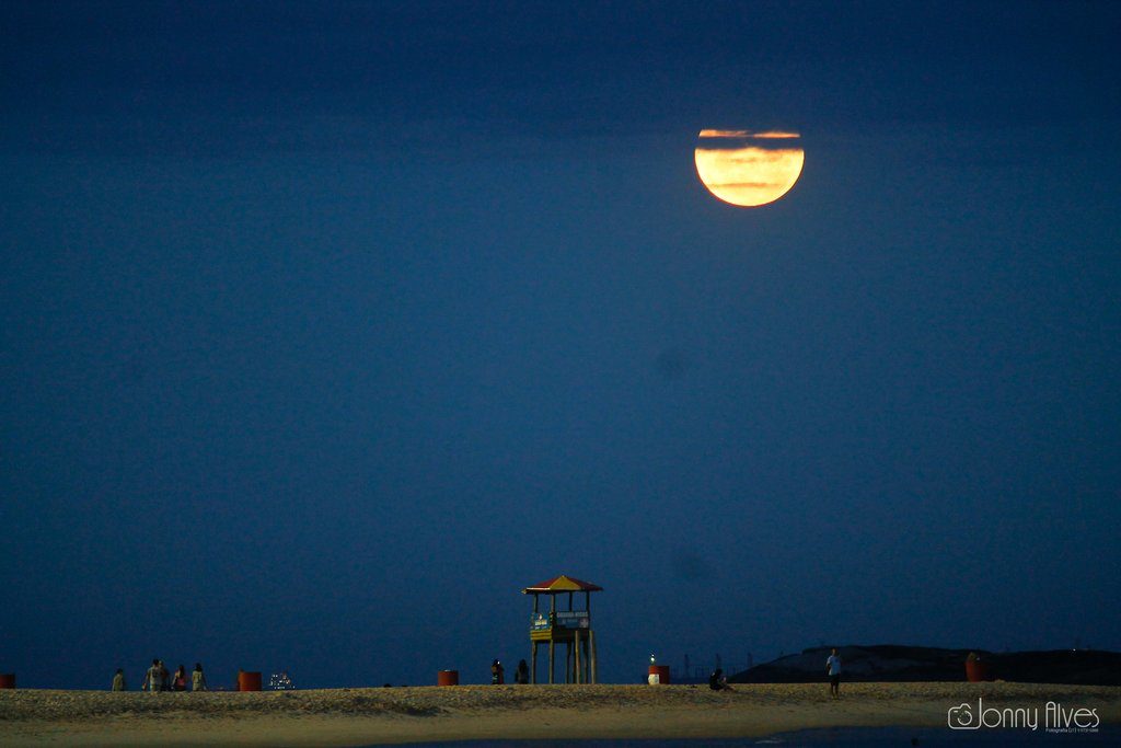 Noite de Lua cheia em Vila Velha, ES