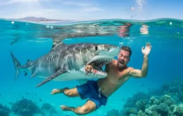 Ataque Fatal de Tubarão-Tigre Russo Vladimir Popov Morre no Mar Vermelho