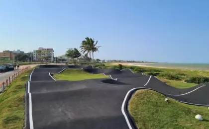 Pista de Pump Track em Ponta da Fruta, Vila Velha