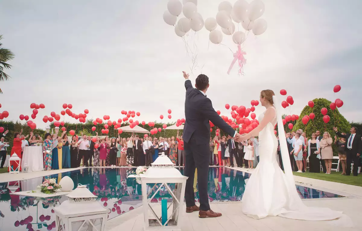 Espaço para casamento com área externa