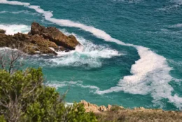 Vídeo confira imagens do mar verde na Praia de Areia Preta em Guarapari