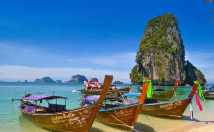 Krabi, localizada na costa sudoeste da Tailândia