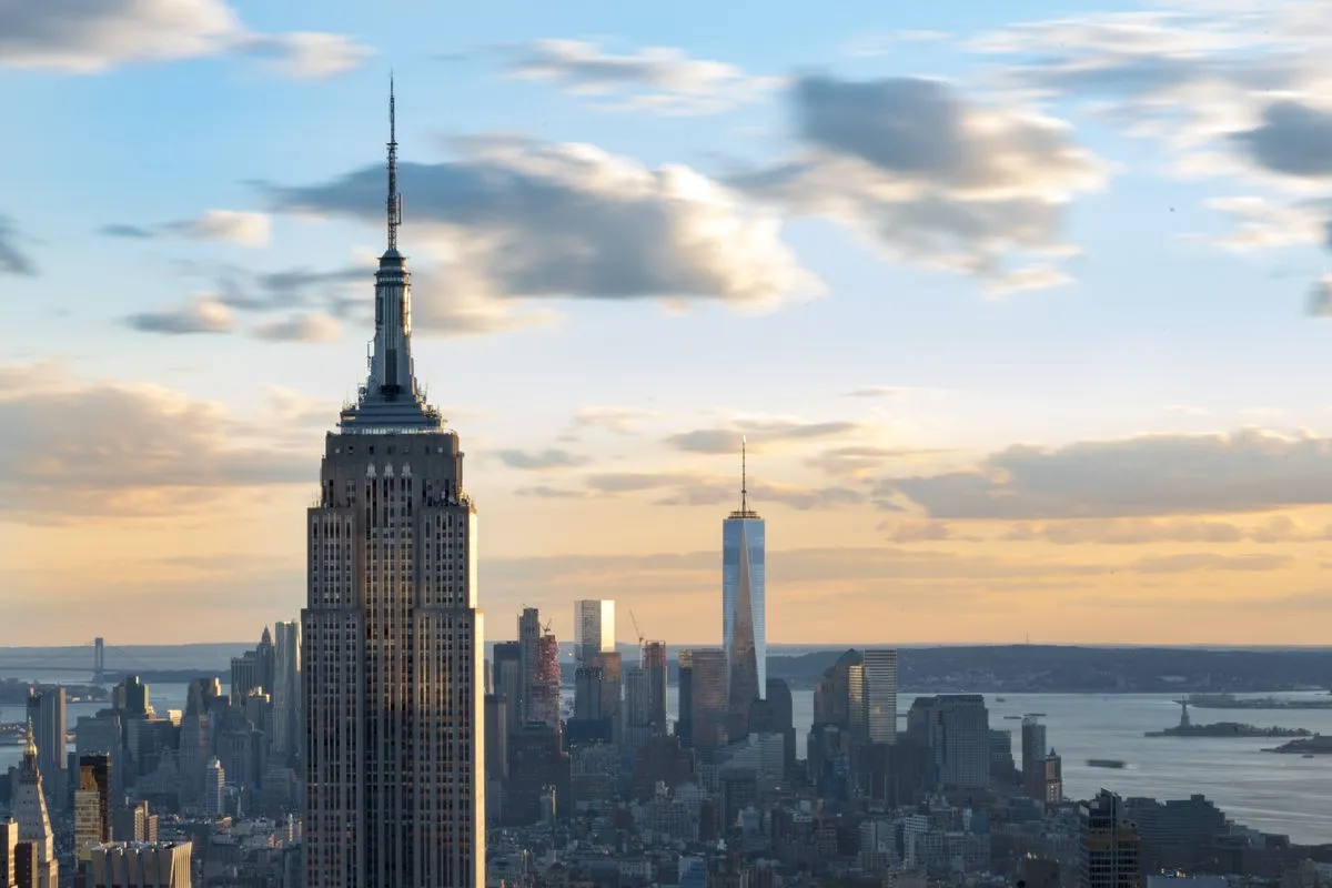 Na cidade de Nova York você terá a oportunidade de conhecer o prédio Empire State Building