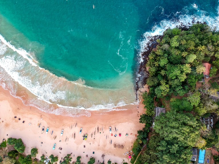 Aerial Photography of Sea