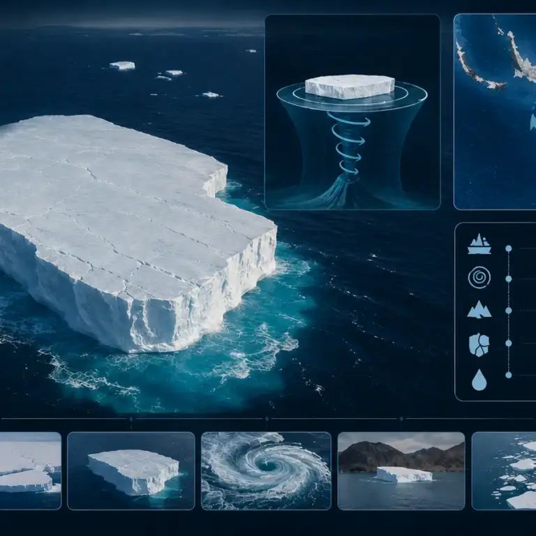 O Gigante Gelado: O Iceberg A23a e Seu Mistério no Oceano Antártico 1 iceberg A23a