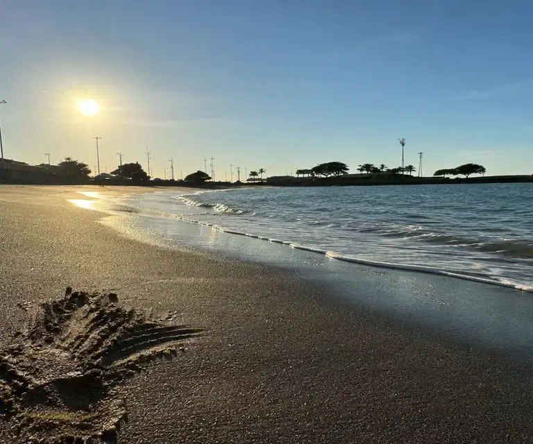 Areias monazíticas na Praia da Areia Preta em Guarapari