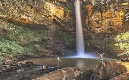 Cachoeira de Matilde em Alfredo Chaves, atrai turistas o ano todo. 19 Cachoeira da Matilde