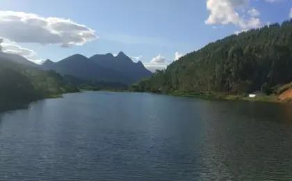 Deck na Barragem Liberdade, construída na cidade de Marilândia