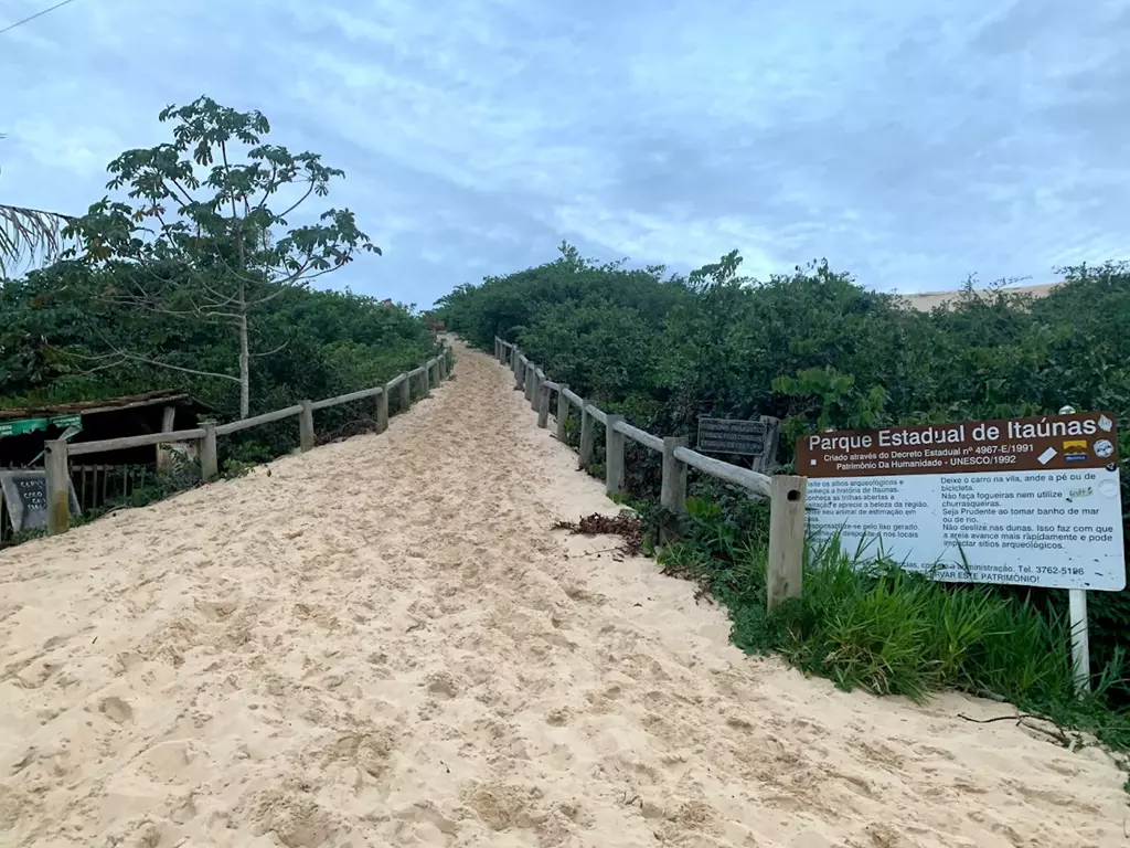 Itaúnas conceção da barra