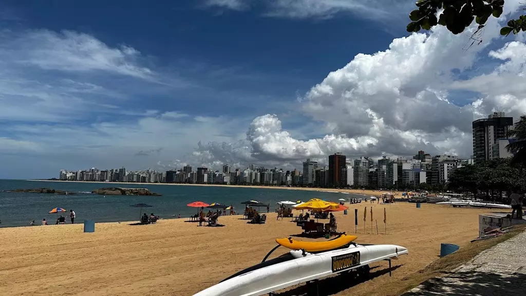 Praia da Costa, em Vila Velha,