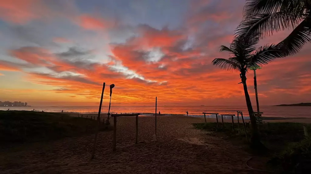 Praia de Itaparica, localizada em Vila Velha