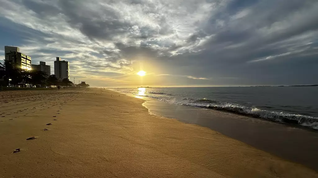 Praia de Itaparica, localizada em Vila Velha