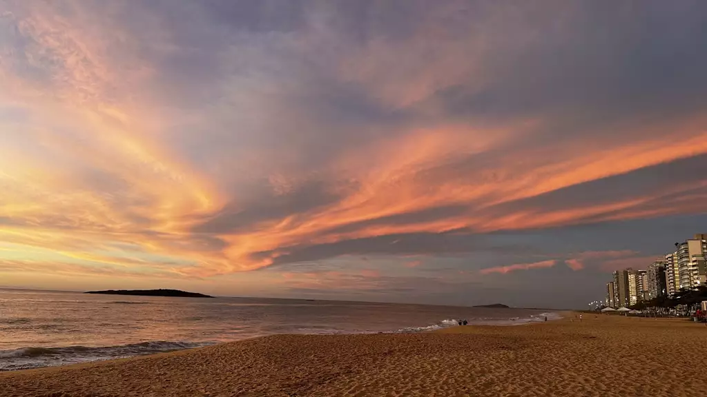 Praia de Itaparica, localizada em Vila Velha