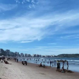 Praia do Morro em Guarapari no Espirito Santo