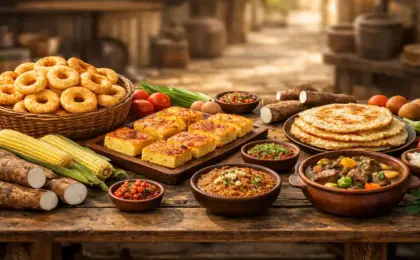 7 Comidas Típicas do Paraguai que Fazem Muito Sucesso 8 Vista de dentro da Gruta do Amor em Arraial do Cabo, mostrando a silhueta das rochas formando um arco natural que emoldura o mar azul turquesa e a areia branca das Prainhas do Pontal do Atalaia.