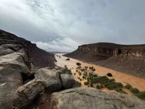 Chuva no Saara cria lagoas entre as dunas do deserto