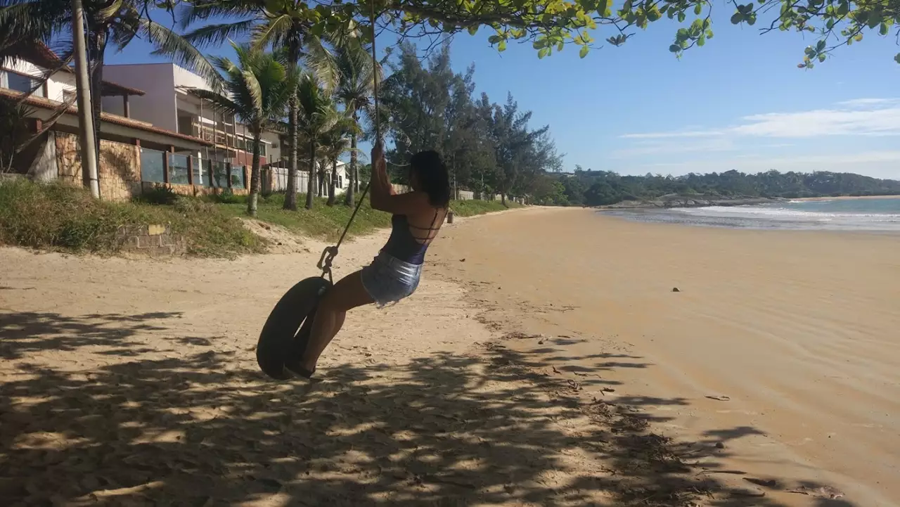 Mar da Praia dos Adventistas no Espírito Santo