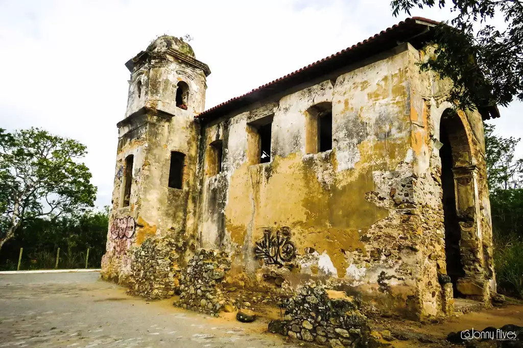 Paredes antigas da Igreja Nossa Senhora de Belém em Viana ES