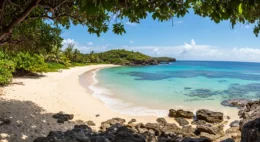 Praia do Sancho, em Fernando de Noronha