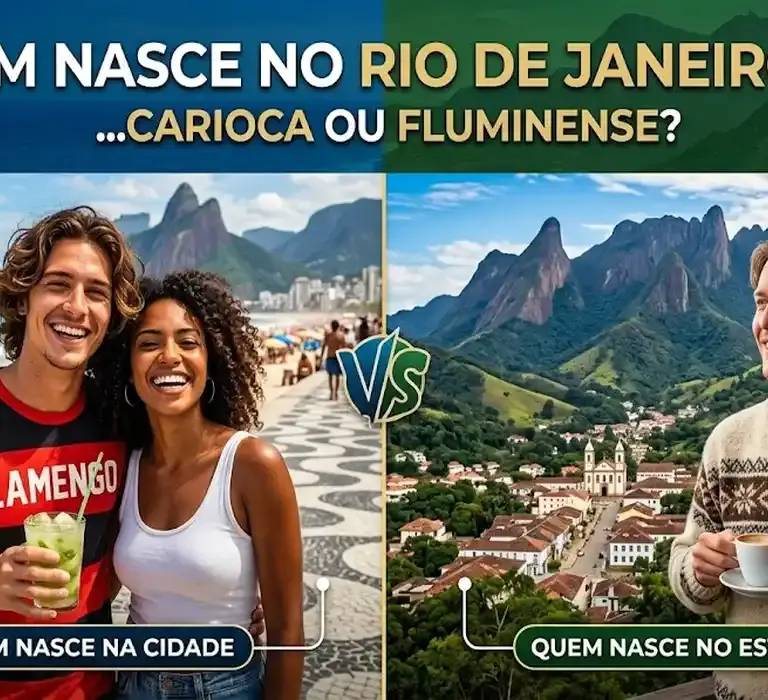 Quem nasce no Rio de Janeiro é carioca ou fluminense?
