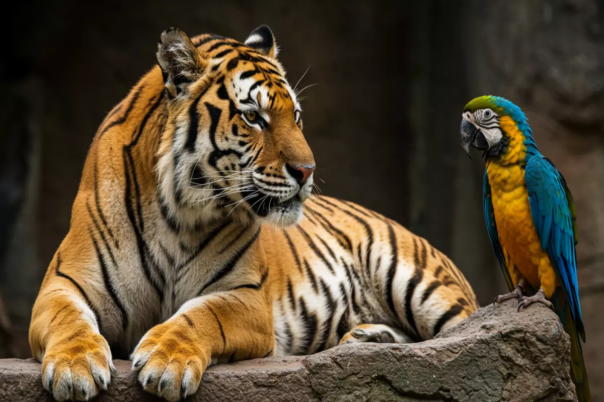 Área verde e caminhos do Zoo Park da Montanha no Espírito Santo