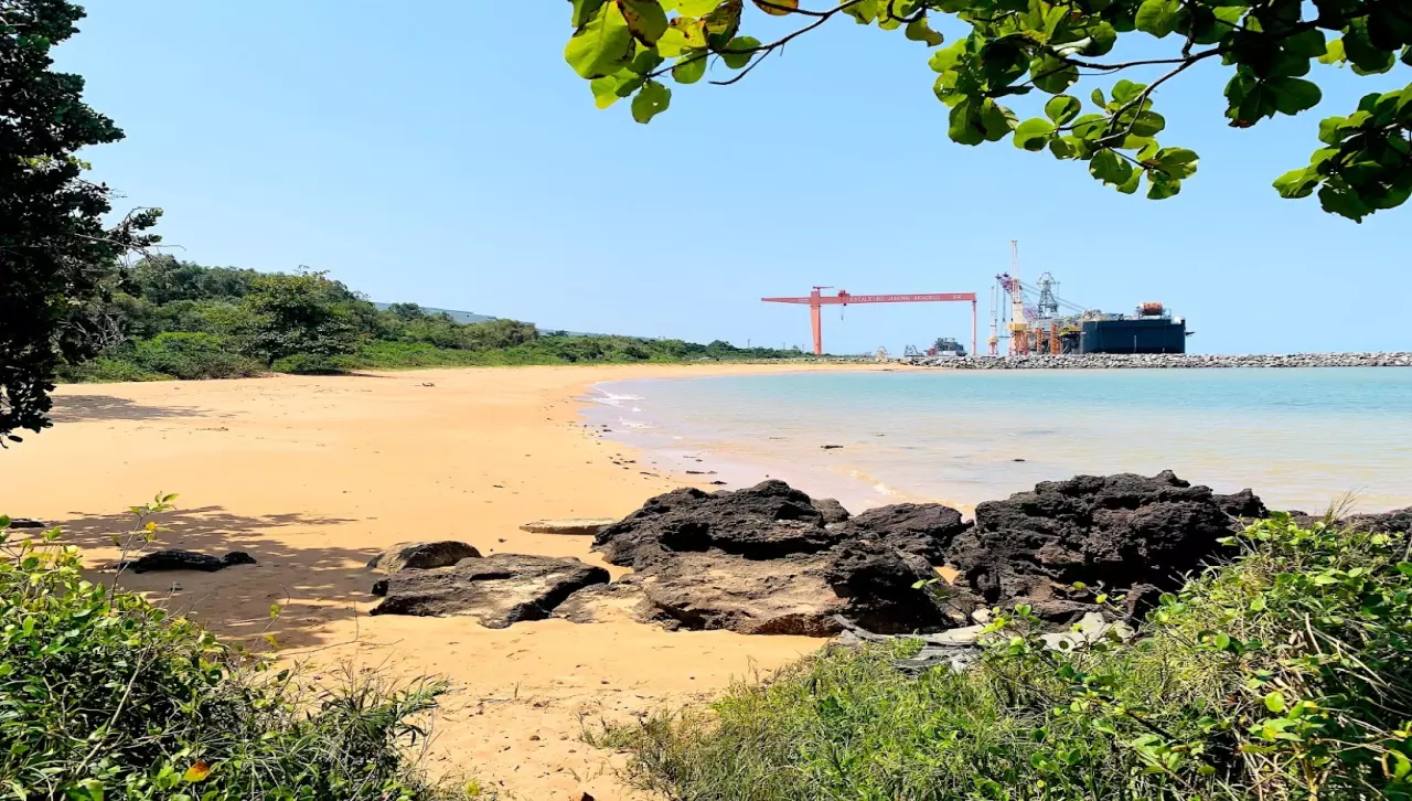 Paisagem de Aracruz no Espírito Santo, município onde vivem comunidades Tupinikim e Guarani