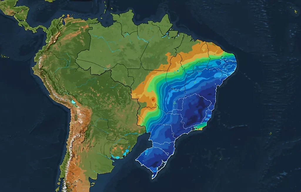 Frente fria no Brasil