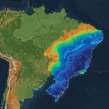 Frente fria no Brasil