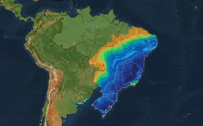 Frente fria no Brasil