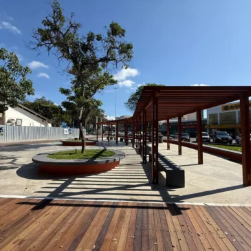Praça Duque de Caxias, no Centro da cidade -Pracinha de Vila Velha
