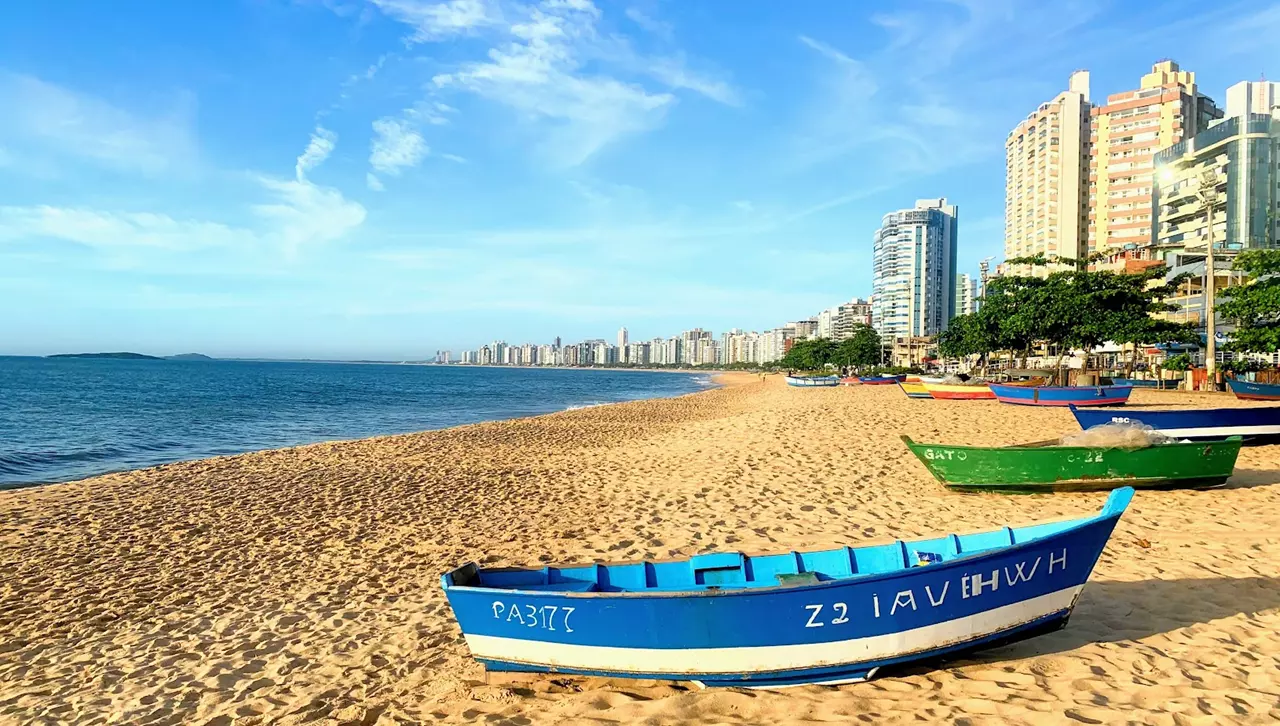 Praia de Itaparica em Vila Velha