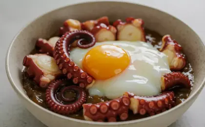 Tako Tamago exótico e fotogênico