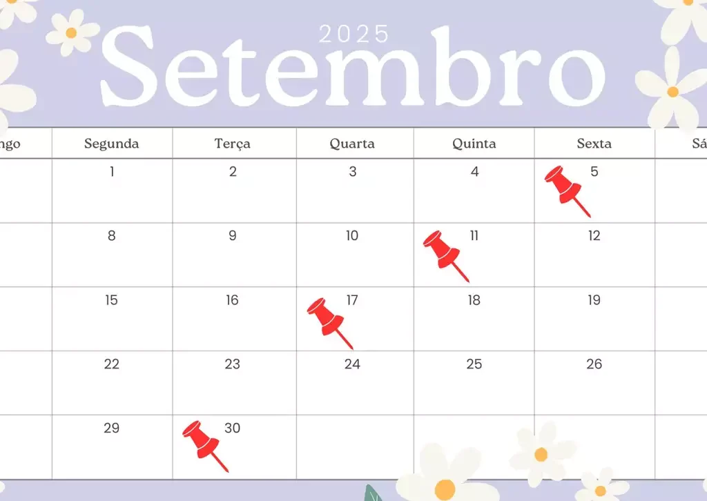 Setembro de 2025 feriados