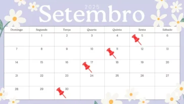 Setembro de 2025 feriados