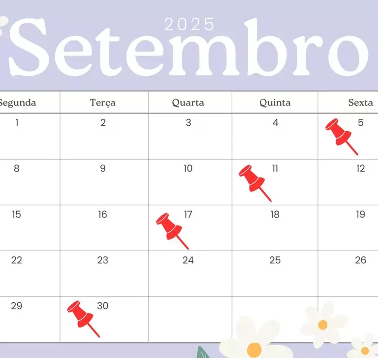 Setembro de 2025 feriados