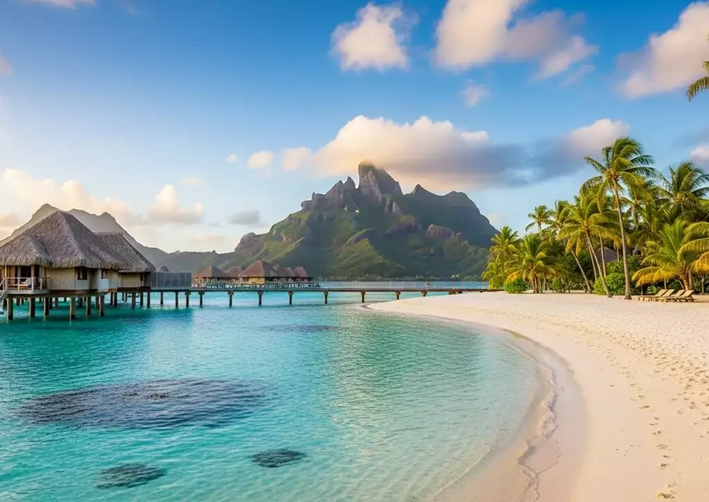 Bora Bora, localizada na Polinésia Francesa