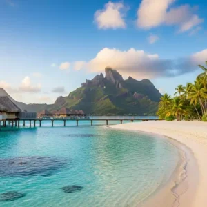 Bora Bora, localizada na Polinésia Francesa
