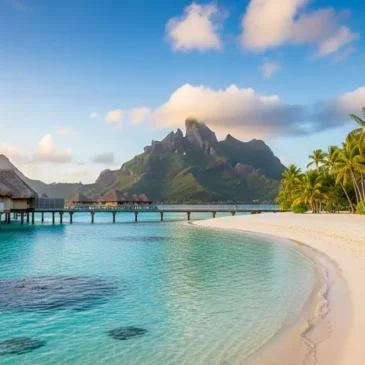 Bora Bora, localizada na Polinésia Francesa