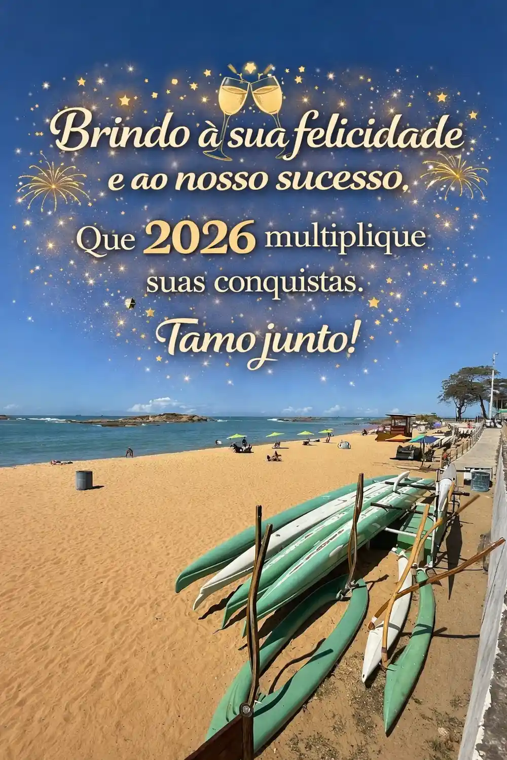 Feliz 2026: 10 mensagens emocionantes e curtas para enviar no WhatsApp agora.