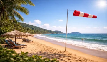 Alerta da Defesa Civil: Previsão de 'Vento Costeiro' no litoral e temporais isolados na Serra para a Virada.