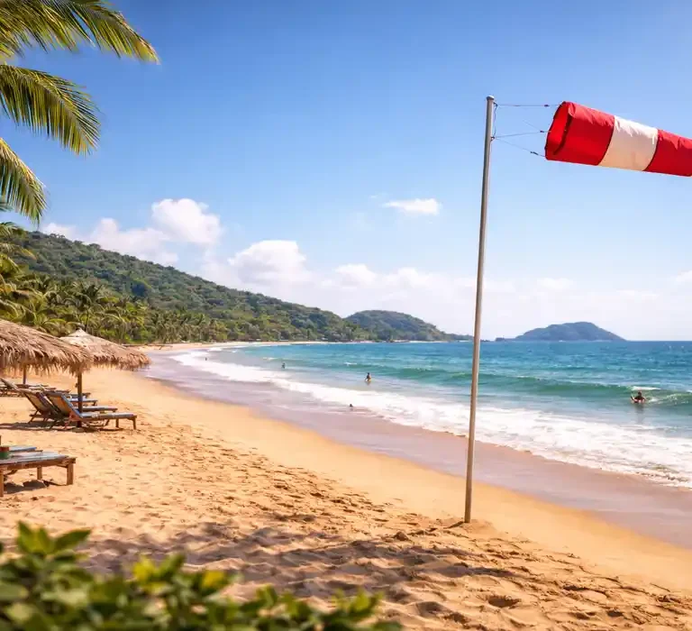 Alerta da Defesa Civil: Previsão de 'Vento Costeiro' no litoral e temporais isolados na Serra para a Virada.